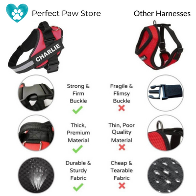 SPARKLE™  -  PERSONALIZED NO PULL DOG HARNESS